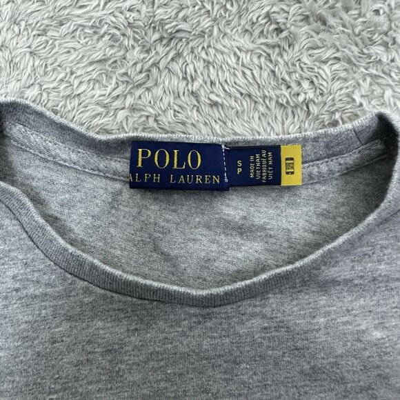 Polo Ralph Lauren Mens Small Gray Tee Shirt Holographic Logo Horse 100%‎ Cotton - Picture 7 of 9